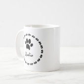 Cute Kitten Cat Pet Foto Paw Name Koffiemok (Voorkant links)