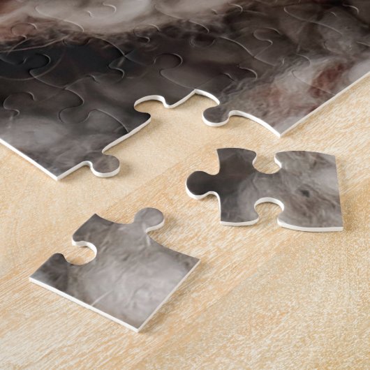 Cute Kitten Cat Wool Knitted Blanket Pet Nature Legpuzzel (Zijkant)