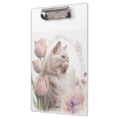 Cute Kitten Cats Floral Clipboard  Klembord (Links)