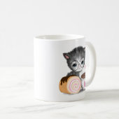 Cute Kitten Coffee Sweet Cake Mok (Voorkant rechts)
