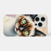 Cute Kitten Design with Vibrant Eyes iPhone Hoesje (Achterkant horizontaal)