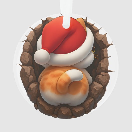 Cute Kitten Double-Sided Holiday Ornament (achterkant)