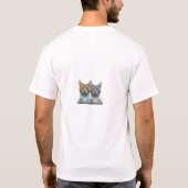 Cute Kitten Emoji T-Shirt (Achterkant)