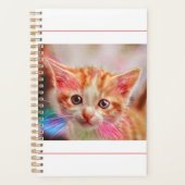 Cute Kitten Face Ginger Cat Sketch Planner (Voorkant)