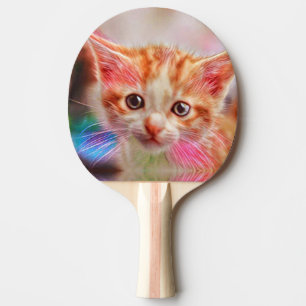 Cute Kitten Face Ginger Cat Sketch Tafeltennisbatje