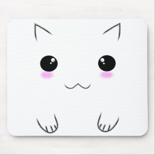 Cute Kitten Face Muismat
