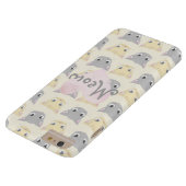Cute Kitten Face Pattern Meow Hoesje (Bodem)