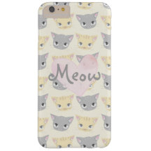 Cute Kitten Face Pattern Meow Hoesje