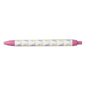 Cute Kitten Face Pattern Zwarte Inkt Pen (Voorkant)