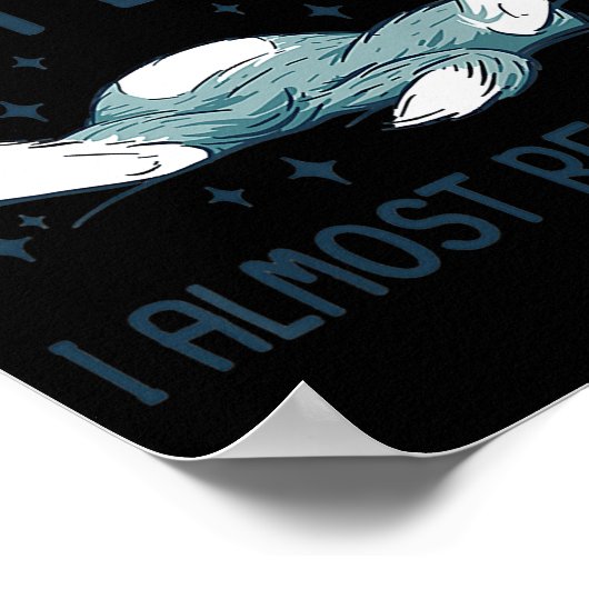 Cute Kitten Funny Lying Cat Iemand zei dat ik Poster (Hoek)