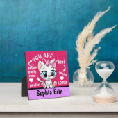 Cute Kitten Gepersonaliseerd Gift Plaque Fotoplaat (Insitu)