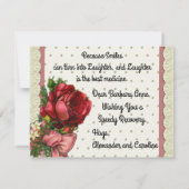  Cute Kitten Get Well Card Bedankkaart (Achterkant)