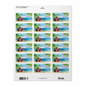 Cute kitten giftbox behalve festive custom label (Full Sheet)