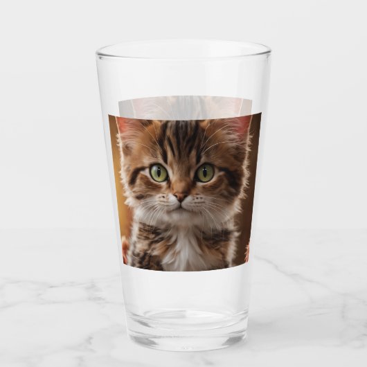 Cute Kitten Glas (Voorkant)