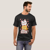 Cute Kitten Grappige Kitty Romantische T-Shirt Kat (Voorkant volledig)