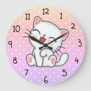Cute Kitten Grote Klok