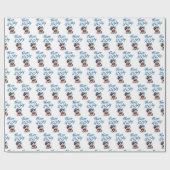 Cute Kitten Happy 4 juli cadeauverpakkings papier (Vlak)