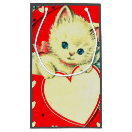 Cute Kitten Heart  Cat Retro Kat Klein Cadeauzakje