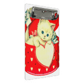 Cute Kitten Heart Cat Retro Kat Mini Klembord (Schuin)