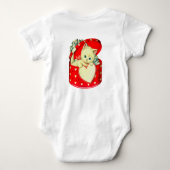 Cute Kitten Heart  Cat Retro Kat Romper (Achterkant)