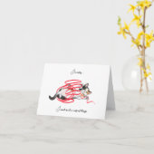 Cute Kitten Het spijt me blanco Wenskaart Kaart (Gele Bloem)