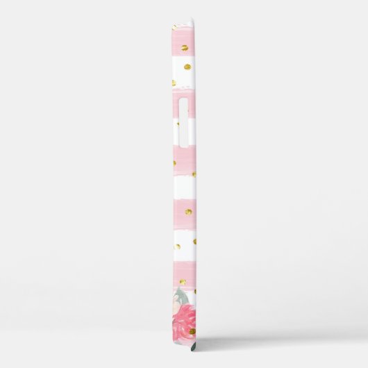 Cute Kitten Illustration Sweet Monogram Hoesje-Mat Case-Mate iPhone Case (Achterkant / Rechts)