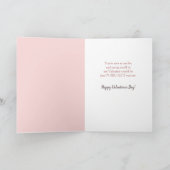 Cute Kitten in Bonnet Retro Valentijn Feestdagen Kaart (Binnen)