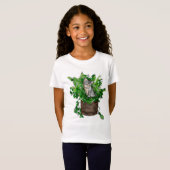 Cute Kitten in Catnip Pot T-shirt (Voorkant volledig)