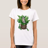 Cute Kitten in Catnip Pot T-shirt (Voorkant)