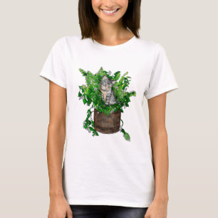Cute Kitten in Catnip Pot T-shirt