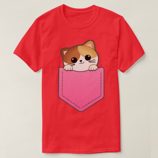 Cute kitten in een zak t-shirt (Design voorkant)