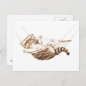Cute kitten in hammock briefkaart (Voorkant / Achterkant)