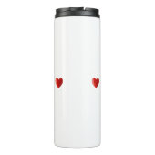 Cute Kitten in Red & White Hammock Thermosbeker (Achterkant)