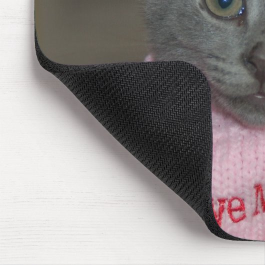 Cute Kitten in Sweater Muismat (Hoek)