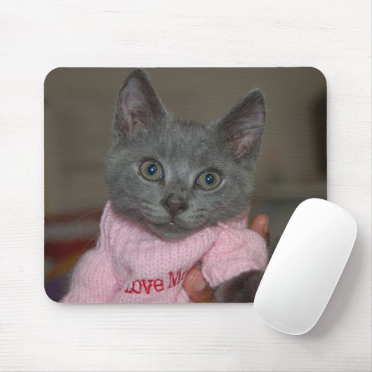 Cute Kitten in Sweater Muismat (Met muis)