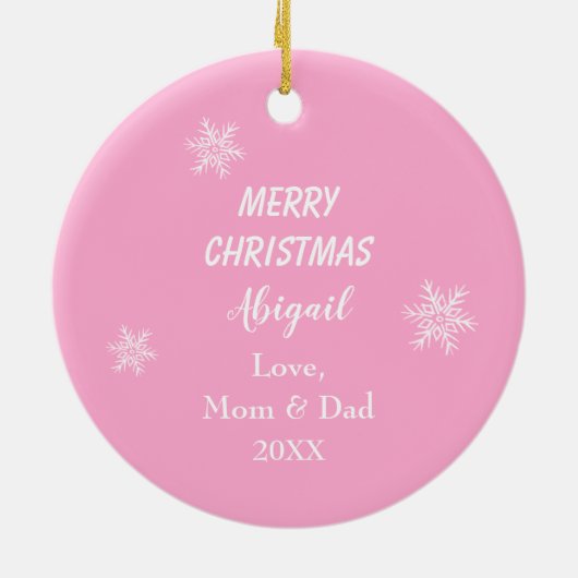 Cute Kitten in Wreath Keramisch Ornament (Achterkant)