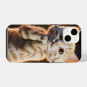 cute kitten iPhone hoesje (Achterkant horizontaal)
