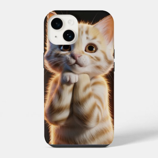 cute kitten iPhone hoesje (Achterkant)