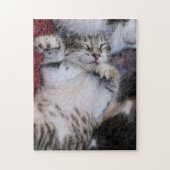 Cute Kitten Jigzaag Puzzle Legpuzzel (Verticaal)