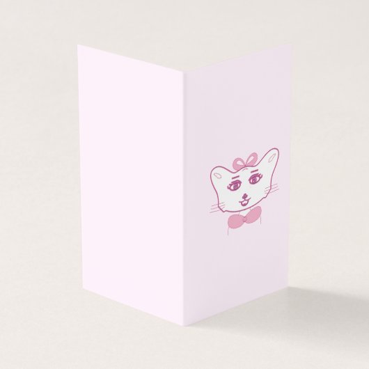 Cute kitten kaart (Buitenkant)