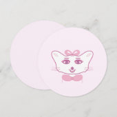 Cute kitten kaart (Voorkant / Achterkant)