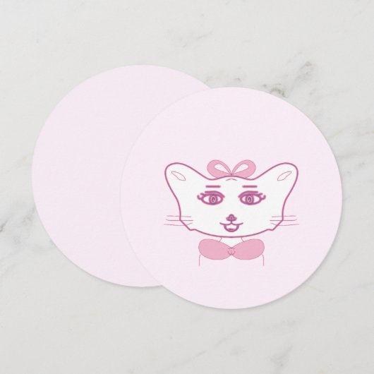 Cute kitten kaart (Voorkant / Achterkant)