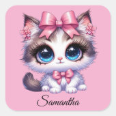 cute kitten kat Sticker (Voorkant)