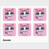 cute kitten kat Sticker (Vel)