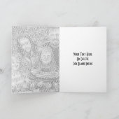 Cute Kitten Kijker Dierenfotokaart Kaart (Binnen)