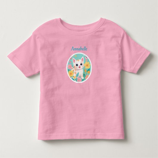 Cute Kitten Kinder Shirts (Voorkant)
