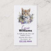 Cute Kitten Kinderen Roepkaart Contactkaartje (Voorkant)