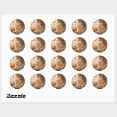 Cute Kitten Kneading Dough Ronde Sticker (Vel)
