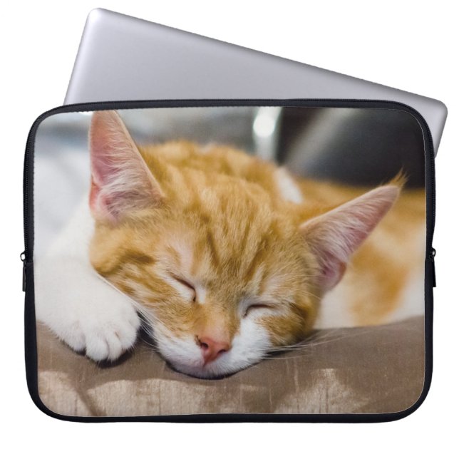 Cute Kitten Laptop Sleeve (Voorkant)