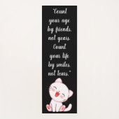 Cute Kitten Laughing Yogamat (Voorkant)